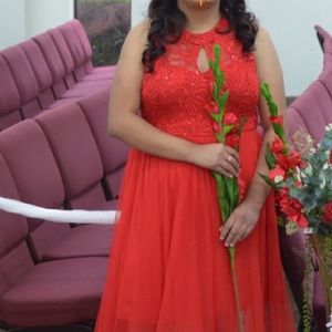 Red Bridesmaid Dress
